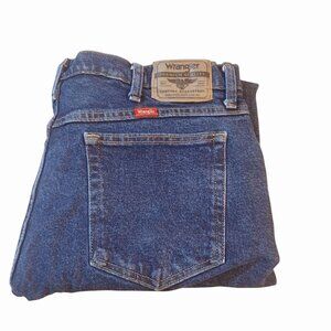 Wrangler Premium Quality 36 30 Relaxed Fit Jeans Blue Denim Classic Straight